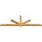 Ekena Millwork Kennewick Rough Sawn Timber Gable Bracket, Western Red Cedar, 108"W x 36"H x 4"D x 4"F, 8/12 Pitch GBW108X36X0404KEN00RWR - alternate 3